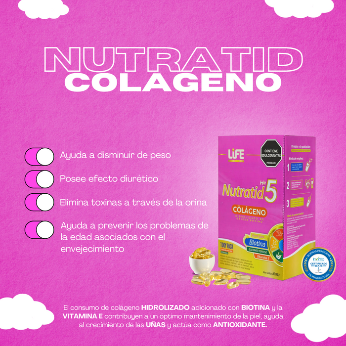 Colágeno (Piel, Uñas, Antioxidantes, Visión) Life System 600G