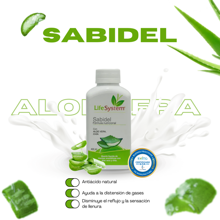 Sabidel (Antiácido Natural) Life System 400 ml