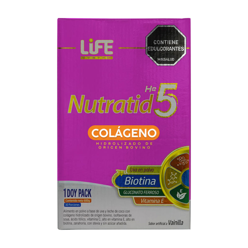 Colágeno (Piel, Uñas, Antioxidantes, Visión) Life System 600G