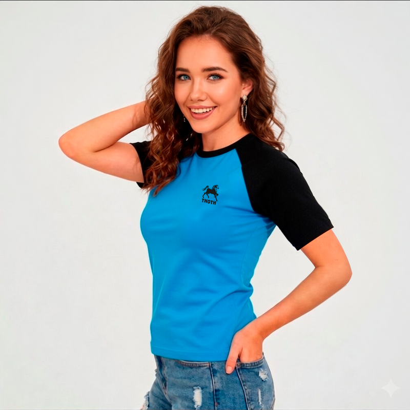 Camiseta Ranglán manga corta