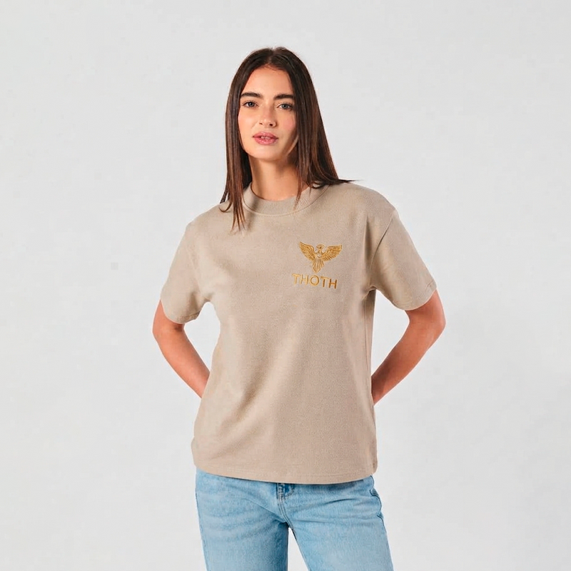 Camiseta Casual  Bordada