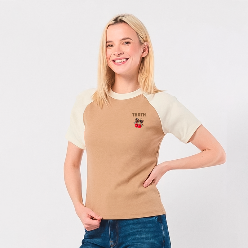 Camiseta Ranglán manga corta
