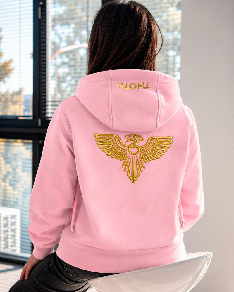 Hoodie mujer bordado alto relieve