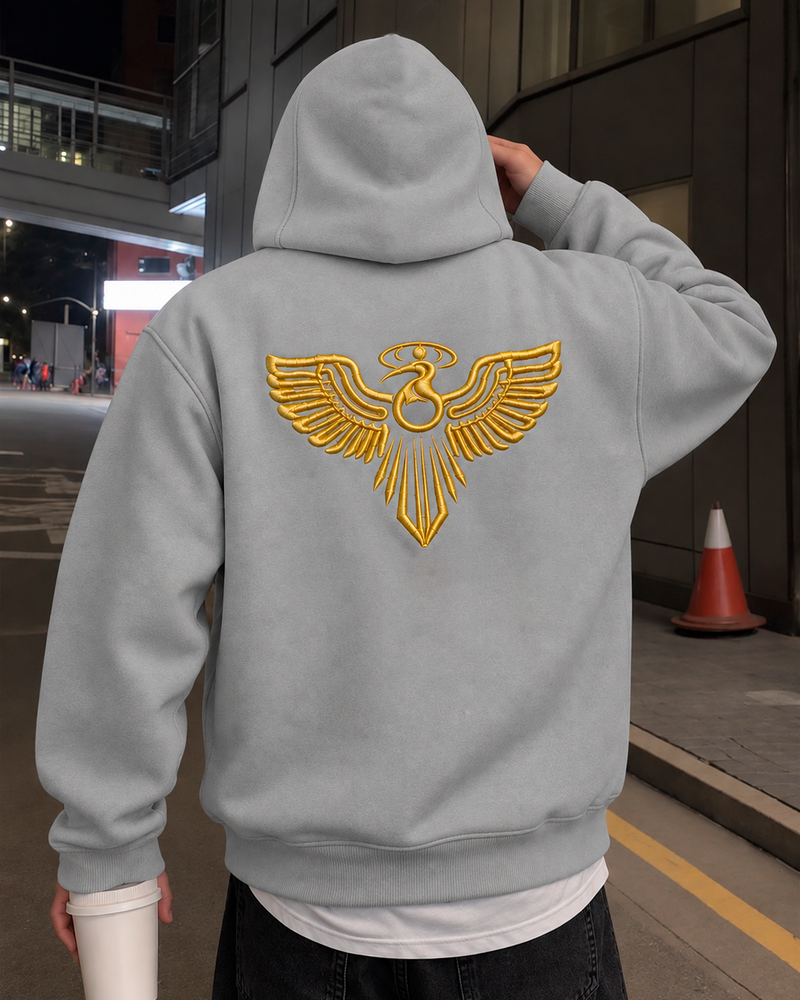 Hoodie Hombre bordado alto relieve