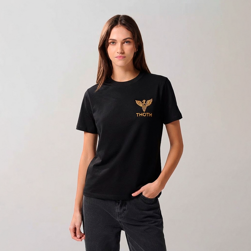 Camiseta Casual  Bordada