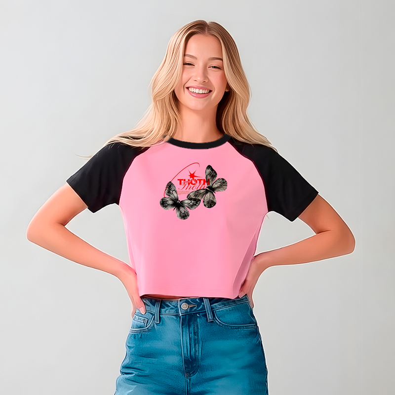 Camiseta Ranglán manga corta