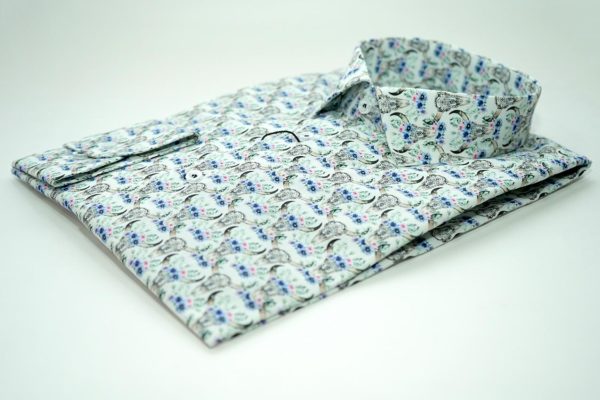 Camisa Casual Blanca / Cuernos – 100 THOTH WEAR (6219768856762)