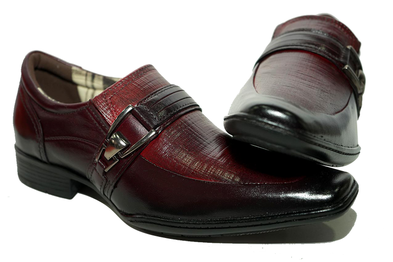 Zapatos Clásico Vermel Diagonal – 21512-02 THOTH WEAR (6628035723450)