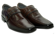 Zapatos Clásico  Pardo Nuez Costura Diagonal – 21812-04 THOTH WEAR (6628066361530)