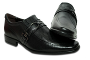 Zapatos Clásico Jet Black Hebilla Diagonal – 22008-1 THOTH WEAR (6628072915130)