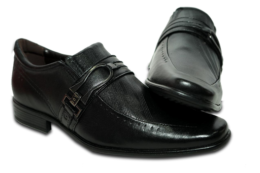 Zapatos Clásico Jet Black Hebilla Diagonal – 22008-1 THOTH WEAR (6628072915130)