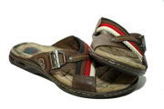sandalias Cuero Brown con Riata de Colores – 30613-4 THOTH WEAR (6635558240442)