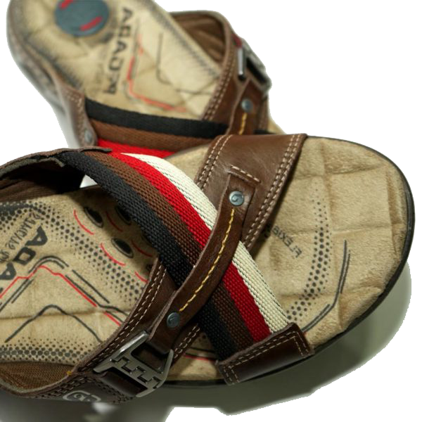 sandalias Cuero Brown con Riata de Colores – 30613-4 THOTH WEAR (6635558240442)