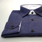 Camisa casual Dobby Indigo Azul Oscuro – 60127 THOTH WEAR (6218703208634)