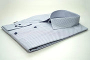 Camisa Casual Print Azul Rombo Blanco – 60172 THOTH WEAR (6219785863354)