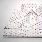 Camisa Casual Blanca Espiral Rojo / Negro – 60263 THOTH WEAR (6219776229562)