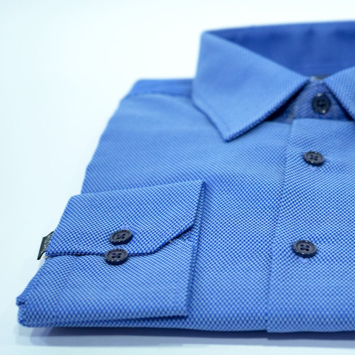 Camisa casual Azul/Boton az Oscuro - 66107 THOTH WEAR (6218471669946)