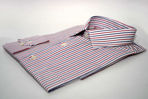 Camisa de Negocios Raya Roja Azul 71442  THOTH WEAR (6218056728762)