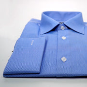 Camisa de Negocios  Azul Cielo Cuadro Mancorna – 74086-01 THOTH WEAR (6627507339450)