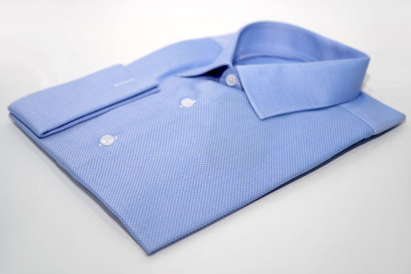 Camisa de Negocios  Azul Cielo Cuadro Mancorna – 74086-01 THOTH WEAR (6627507339450)