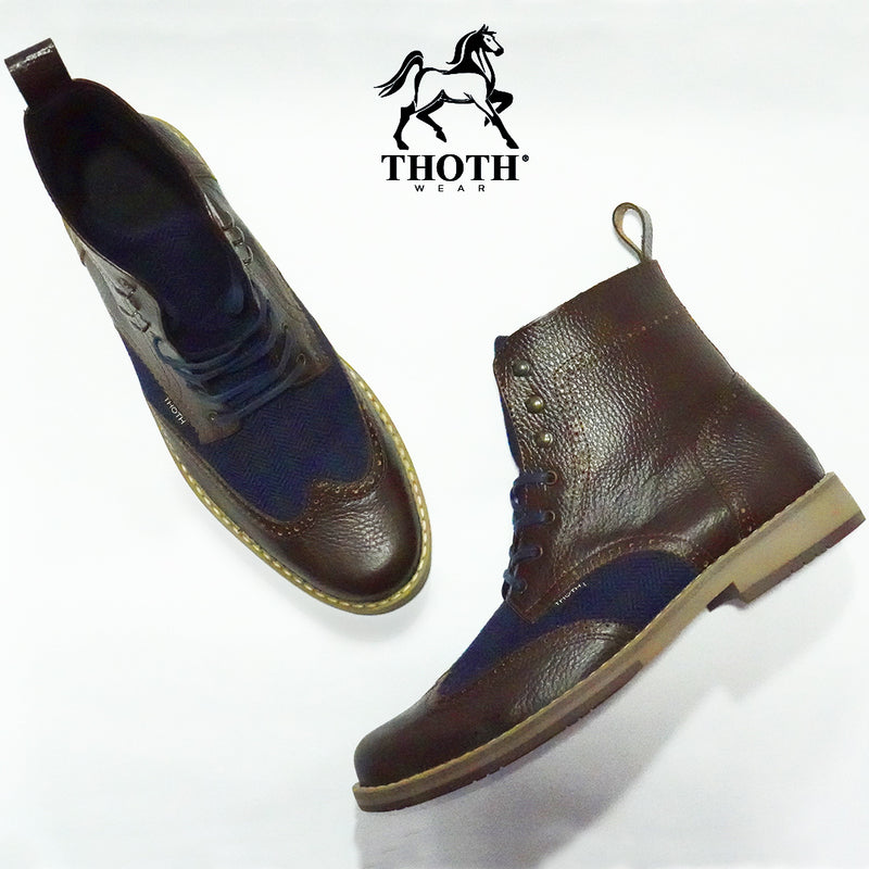 Zapatos Exclusivos  Cuero Anilina Vinotinto – 2149 / THOTH WEAR (6223114240186)