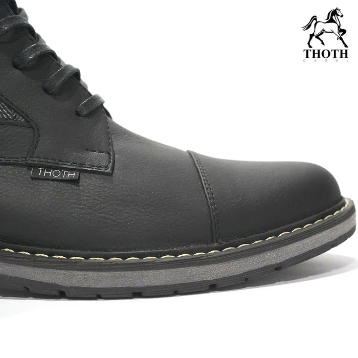 Zapatos Exclusivos Bota Cuero Semigraso Negro – 2122 /THOTH WEAR (6223107489978)