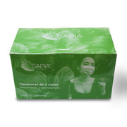 Caja de Tapabocas quirúrgico  Sabia x 50 Unidades (6622134829242)