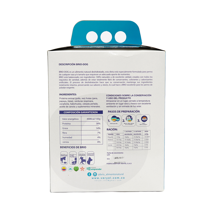 Alimento deshidratado Grande x 1kg
