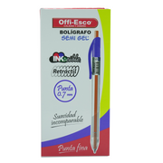 Bolígrafo Semi Gel Retráctil  por  12 und (7485016965348)
