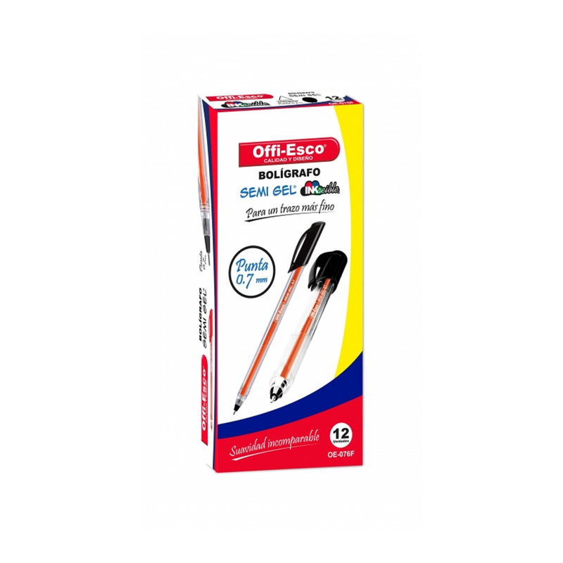 Bolígrafo Semi gel Triangular por 12 und (7489851883748)