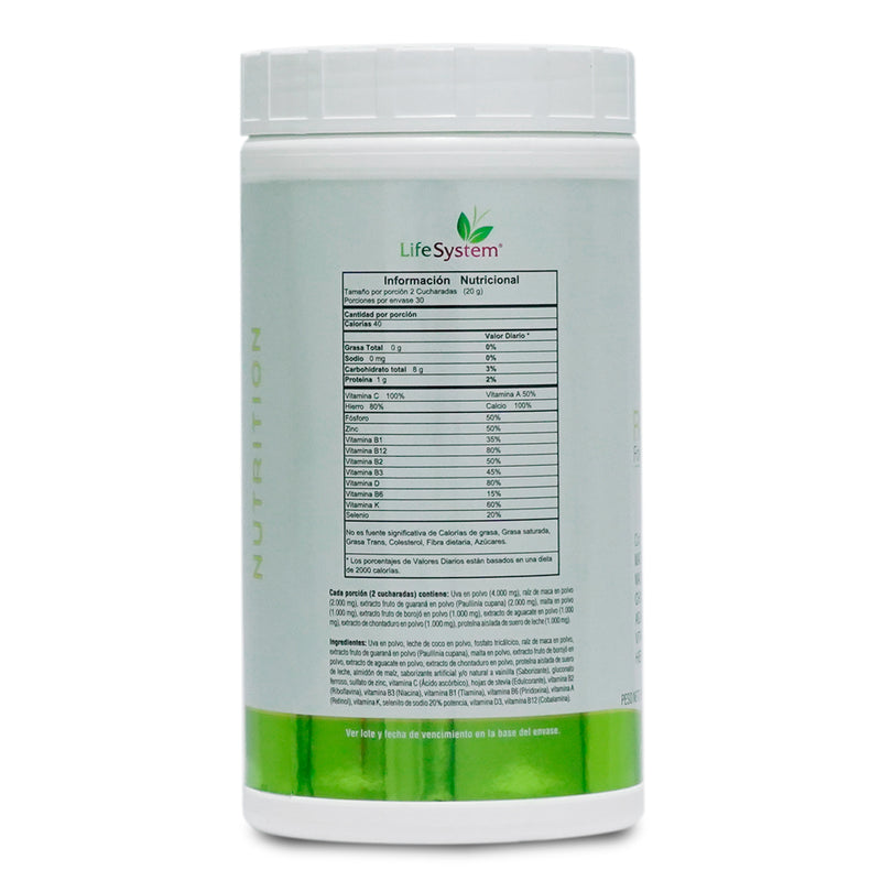 Rextor Red Life System (Agotamiento, Estrés, Sistema Inmunológico)  600 g Vainilla (6847298240698)