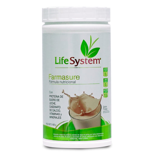 FarmaSure (Fibra Muscular, Sin Azucar) Life System 600 g Fresa (6849110343866)