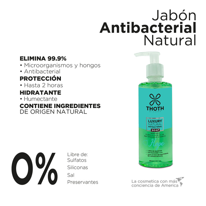 Lujoso Jabón Antibacterial Natural (Hope) (6145001783482)