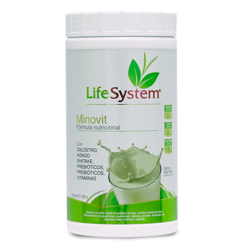 Minovit (Sistema Inmunológico) Life System 600 g Vainilla (6847180406970)