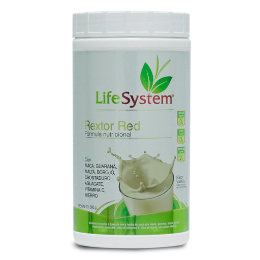 Rextor Red Life System (Agotamiento, Estrés, Sistema Inmunológico)  600 g Vainilla (6847298240698)